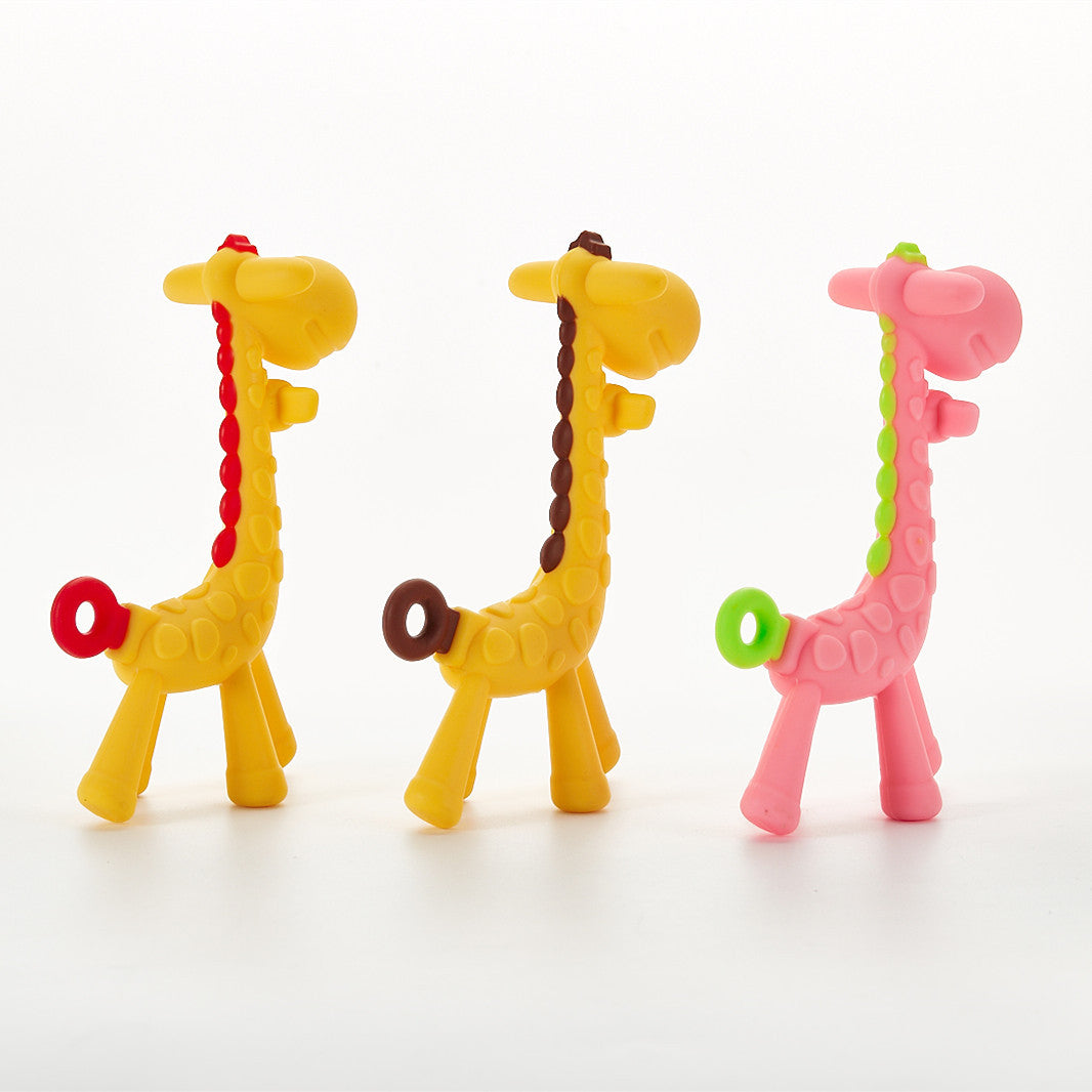  Giraffe Toy for Baby Teether Molar Stick