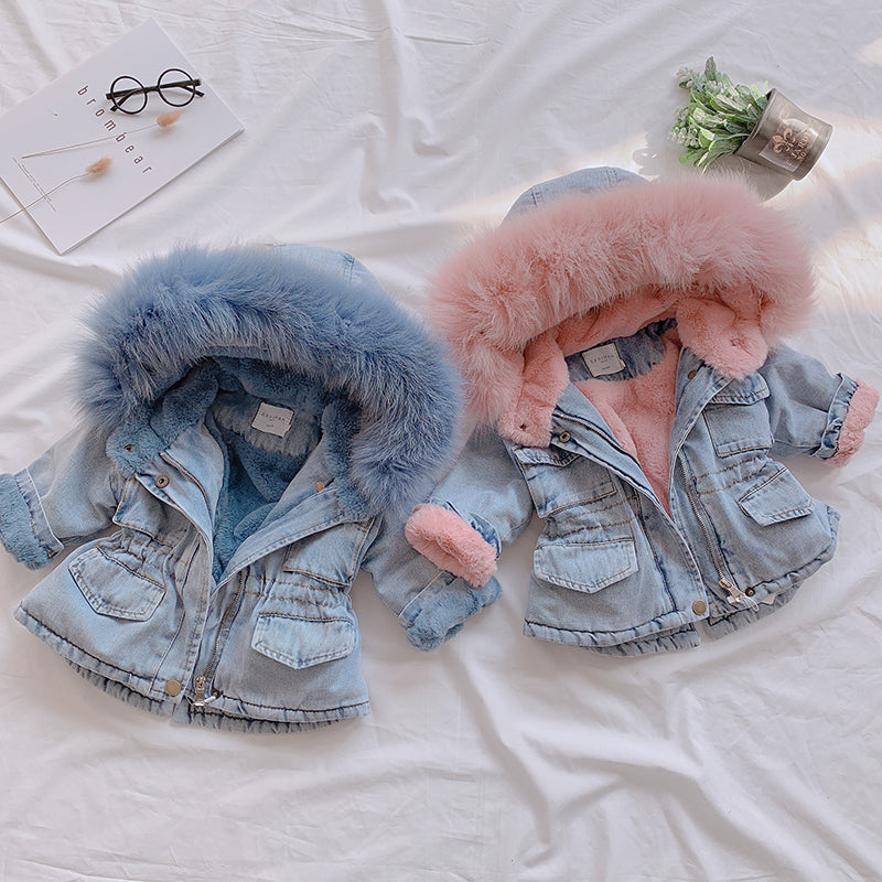  Girl denim coat