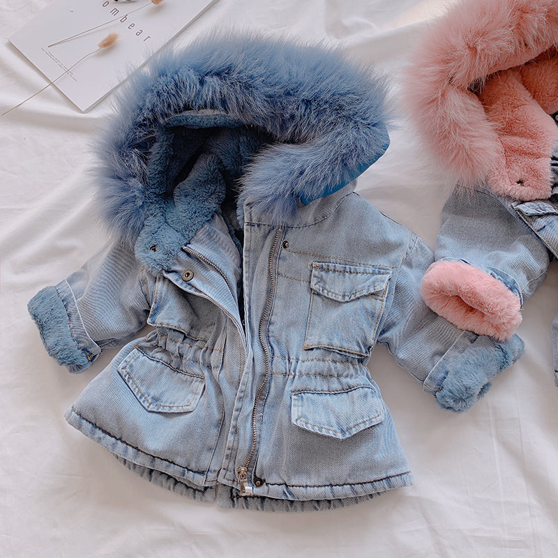  Girl denim coat