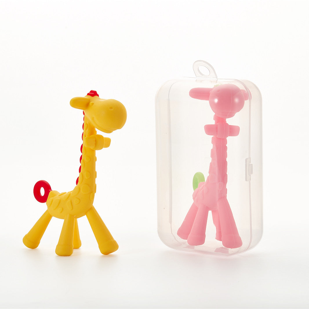  Giraffe Toy for Baby Teether Molar Stick