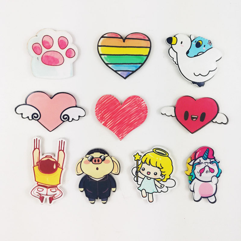  Cartoon Cute Soft Magnetic Acrylic Refrigerator Magnet