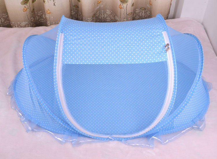  Foldable Baby Bed Net With Pillow Net 2pieces Set