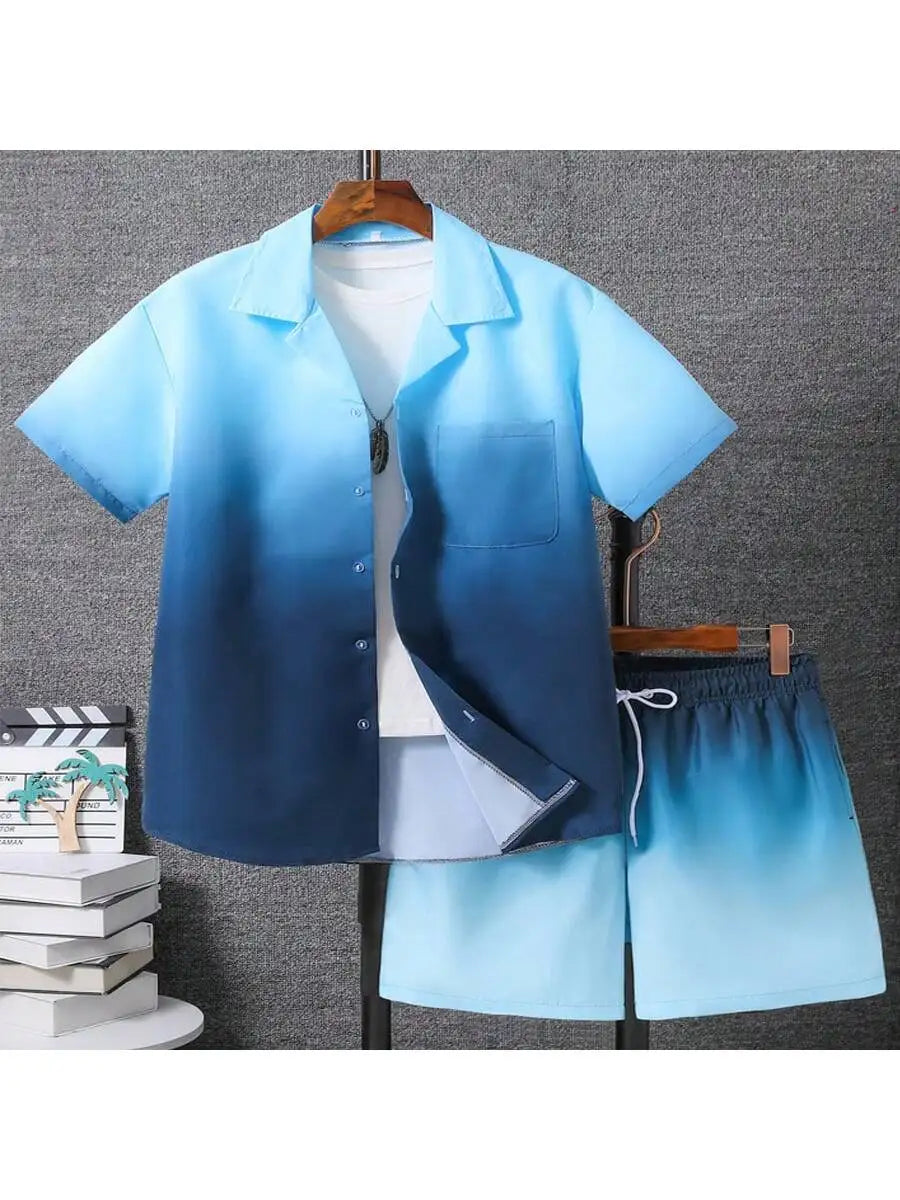 2pcs Men's Casual Summer Outfits