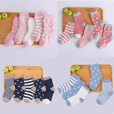 Cotton tube child socks