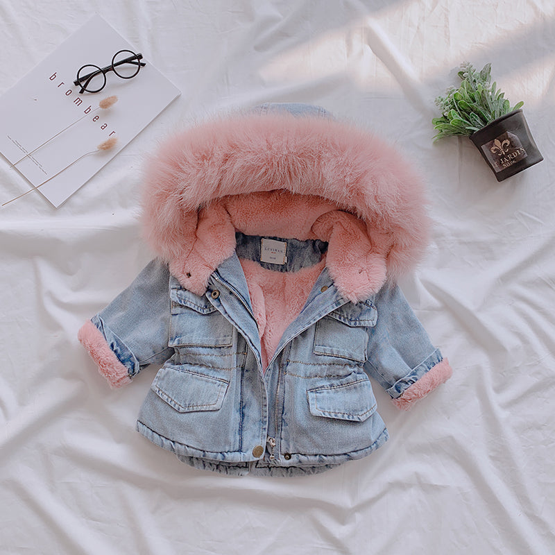  Girl denim coat