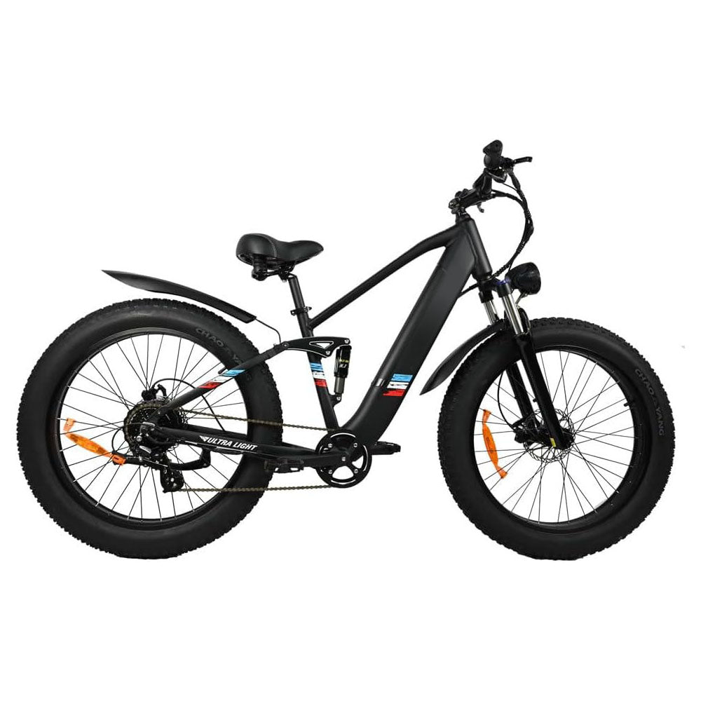 Electric Bike For Adults - 500W Motor 25MPH Speed Removable Battery 48V 12AH, 26 Inch Fat-Tire Electric Bicycle, 8 Speed Battery Powered Mountain Bicycle