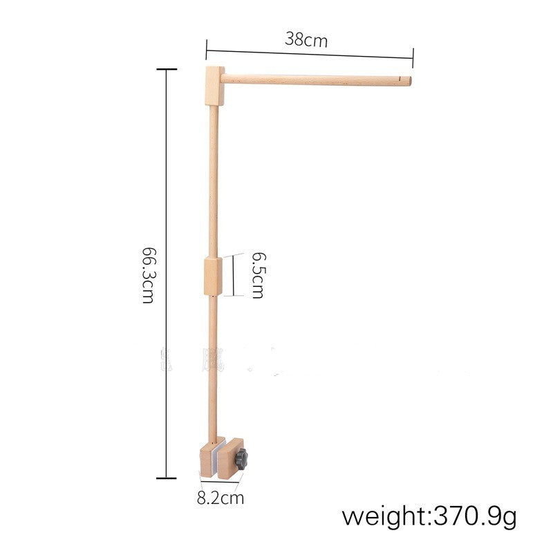  Baby Wooden Support Mosquito Net Hanging Rod Accessories Comfort Bed Bell Support