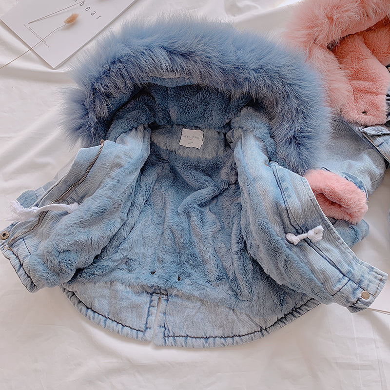  Girl denim coat