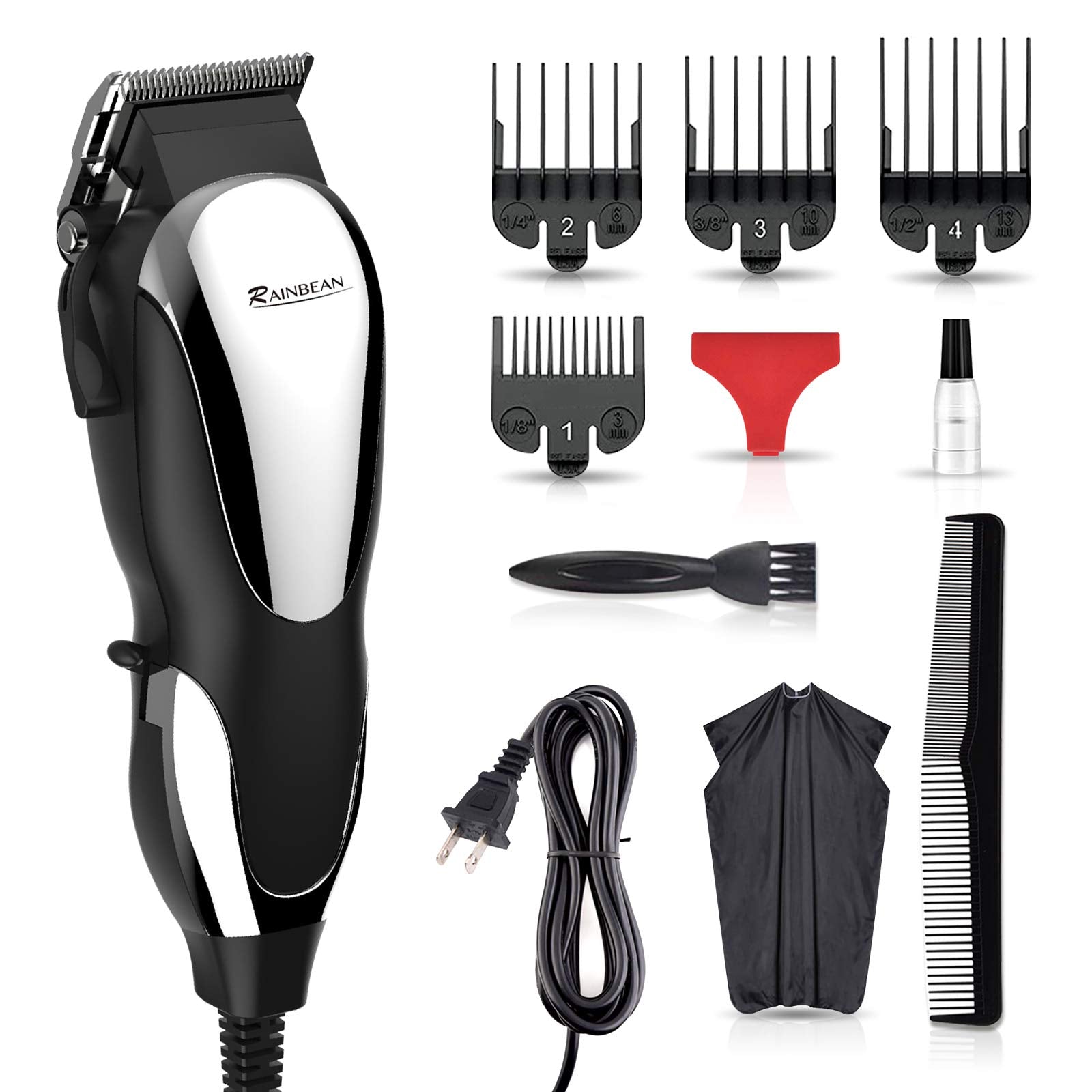  Professional Hair Clippers, Corded Hair Clippers for Men Kids, Strong Motor baber Salon Complete Hair and Beard, Clipping and Trimming Kit,Amazon Platform Banned