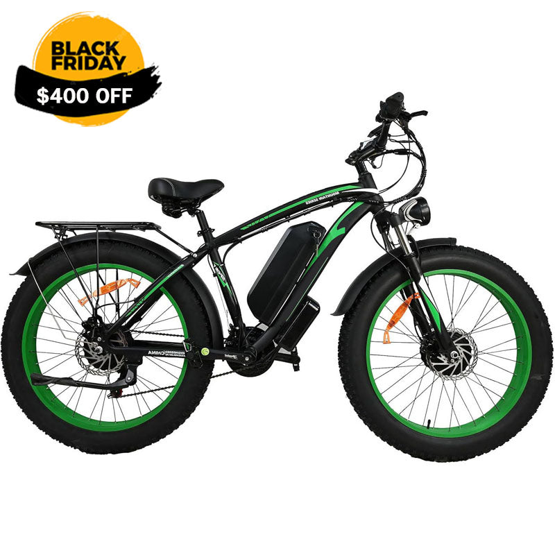  2000W Motor Electric Bike Adults - 31 MPH Electric Bike With 26 Inches Fat Tire 20AH Removable Battery, Hydraulic Disc Brake 21 Speed