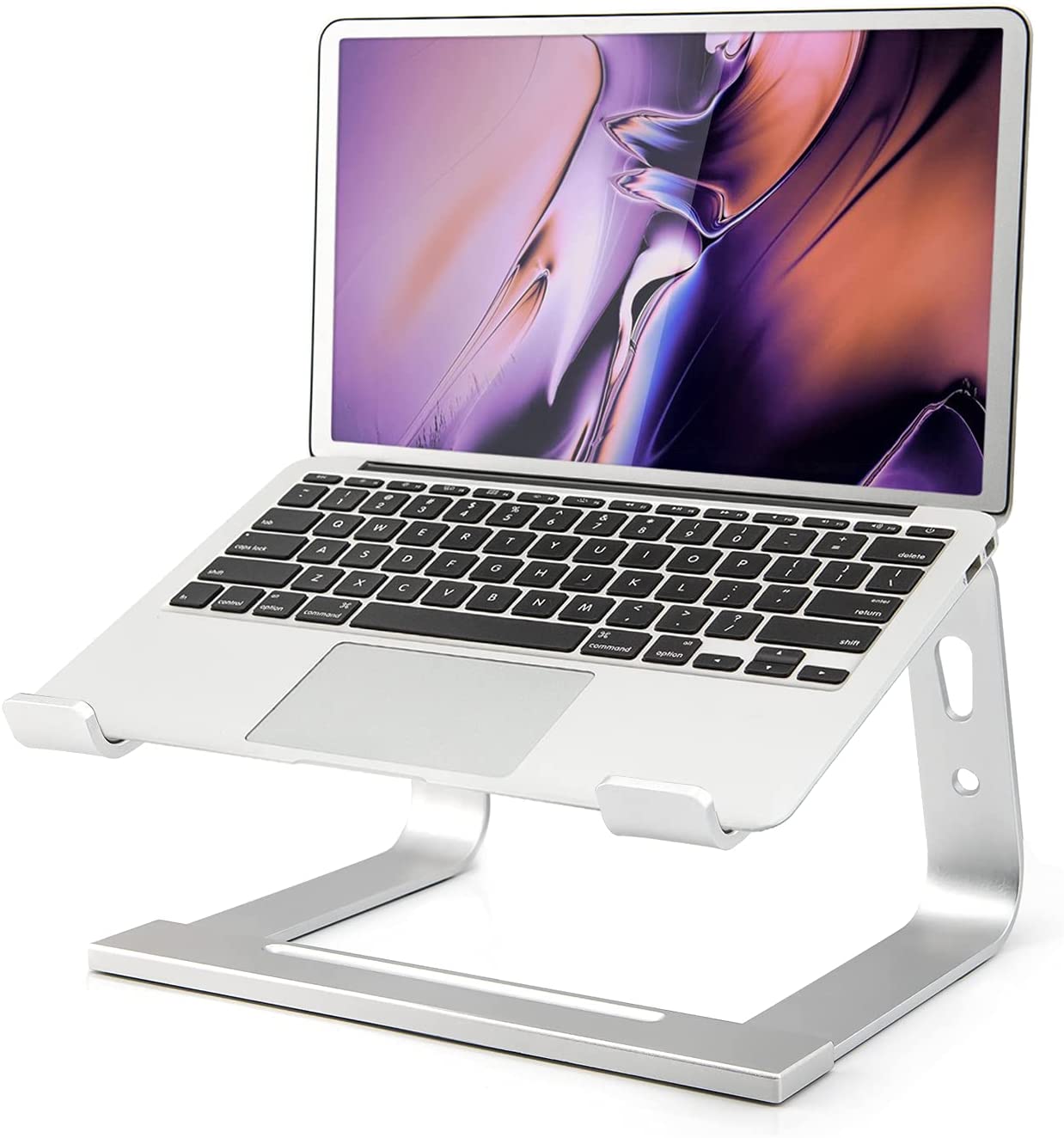  Laptop Stand, Computer Stand for Laptop, Aluminium Laptop Riser, Ergonomic Laptop Holder Compatible with MacBook Air Pro, Dell XPS, More 10-17 Inch Laptops Work from Home, Amazon Platform Banned