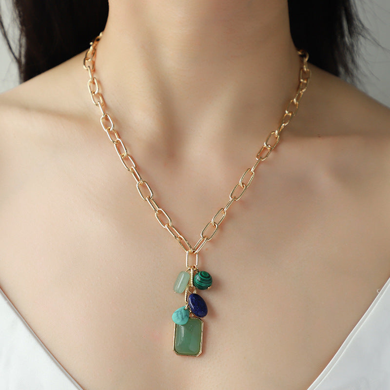 Lux Color Pendant Necklace 