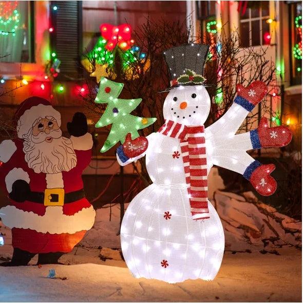 Snowman With Waving Hands