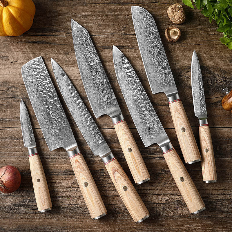  Damascus Steel Hand Kitchen Knife