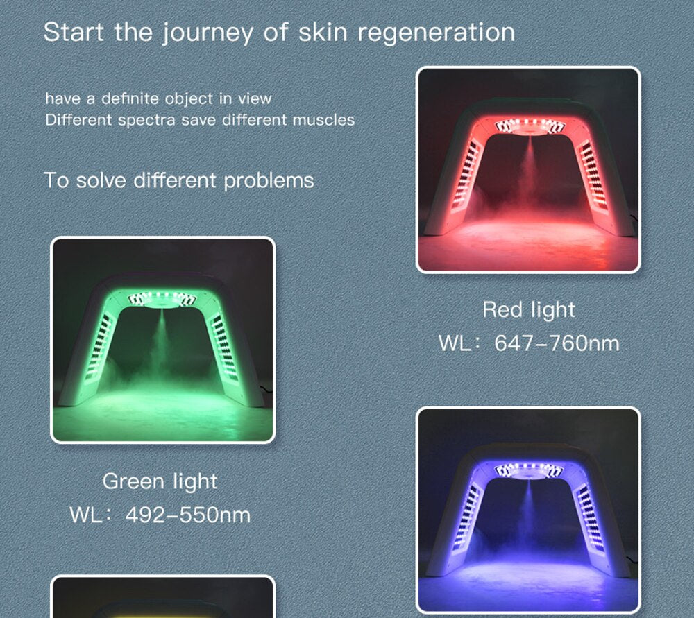  7 Colors LED Facial Mask PDT Light Therapy