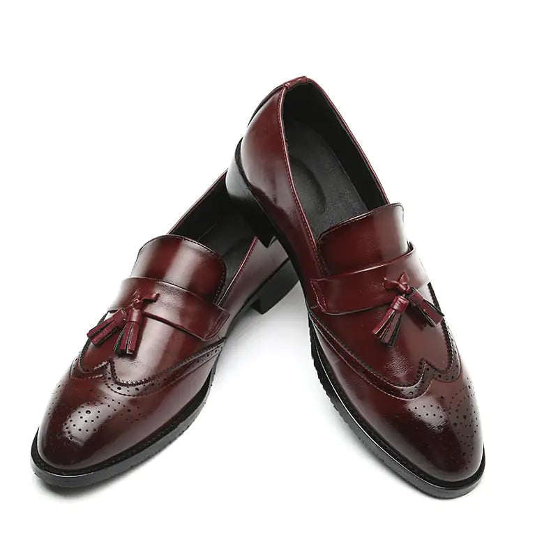  Classic Leather Tassel Loafers