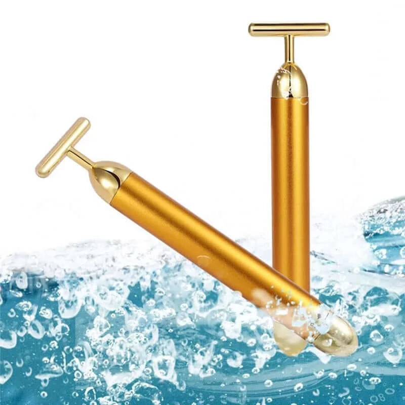  24K Gold Facial Roller Massager