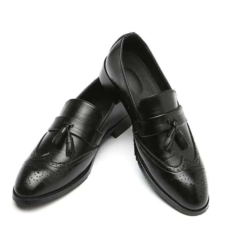  Classic Leather Tassel Loafers